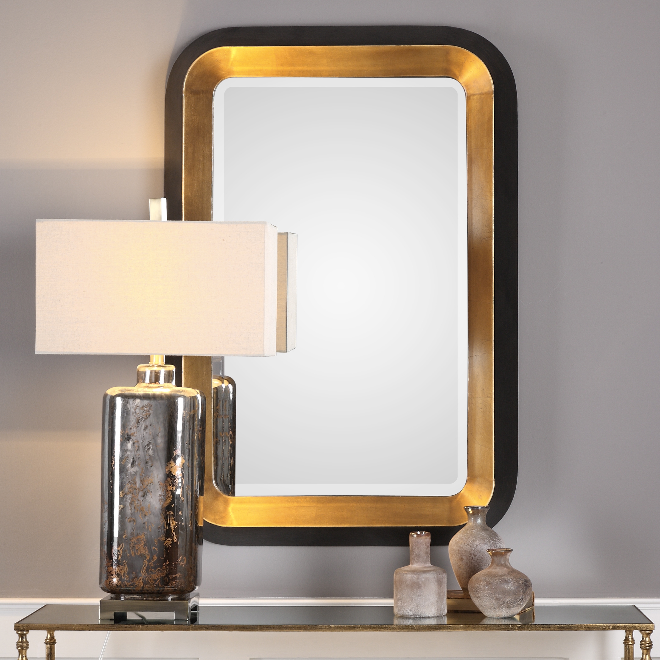 Niva Metallic Gold Wall Mirror - Image 0