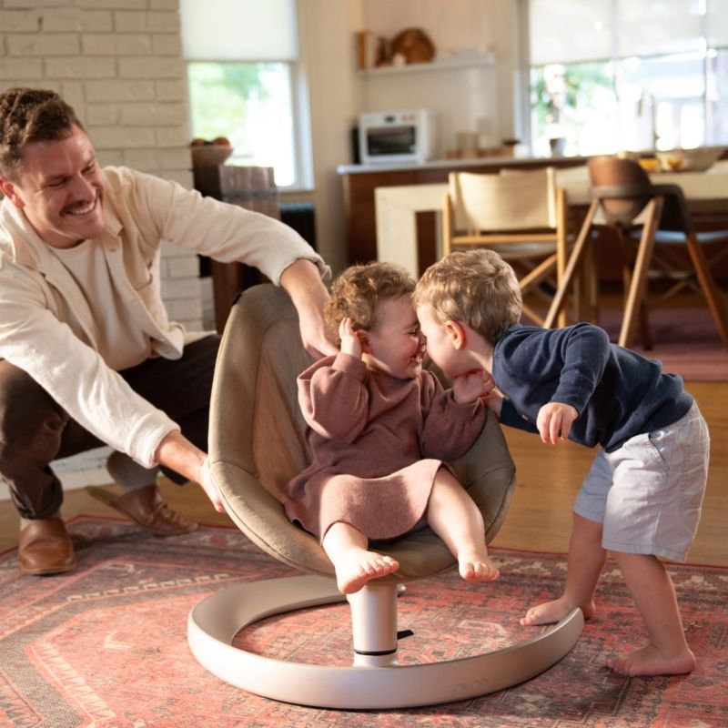 Nuna ® LEAF ™ Grow Light Brown Teddy Baby Activity Chair - Image 2
