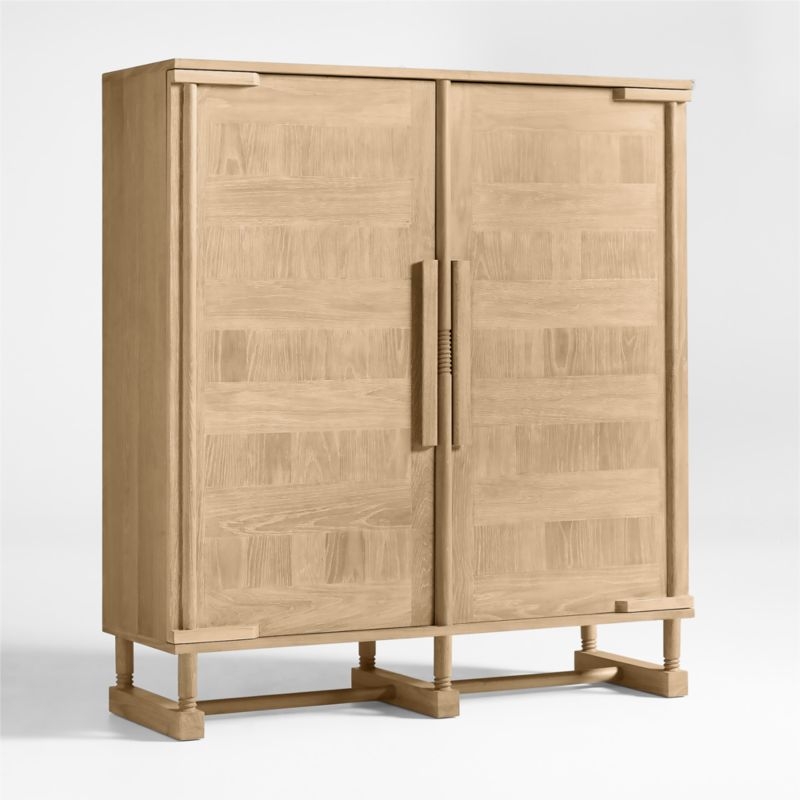 Le Panneau Oak Wood Storage Cabinet by Athena Calderone - Image 4