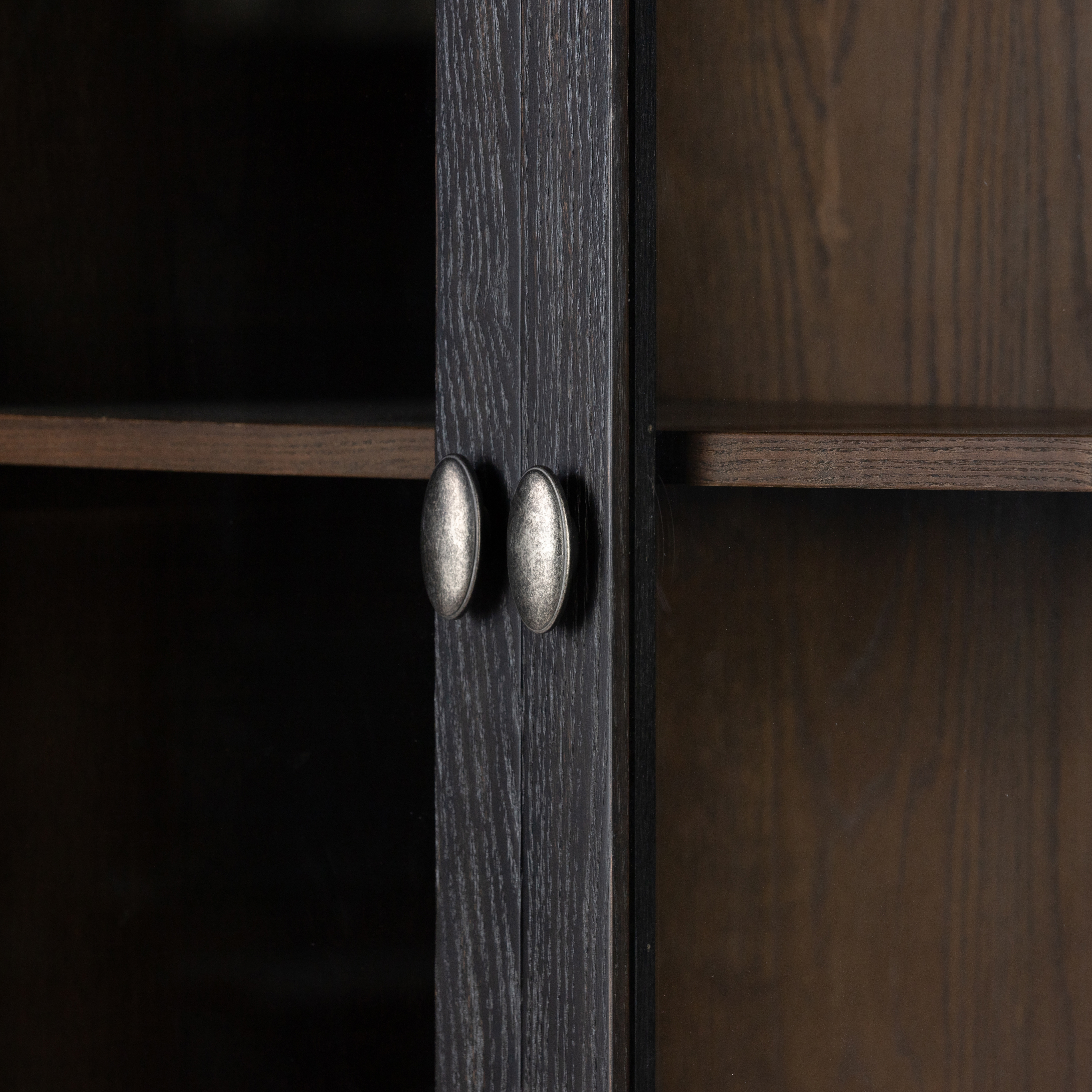 Toulouse Cabinet-Distressed Black Oak - Image 7