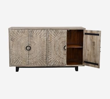 Tegan Storage Cabinet, Natural Gray - Image 2