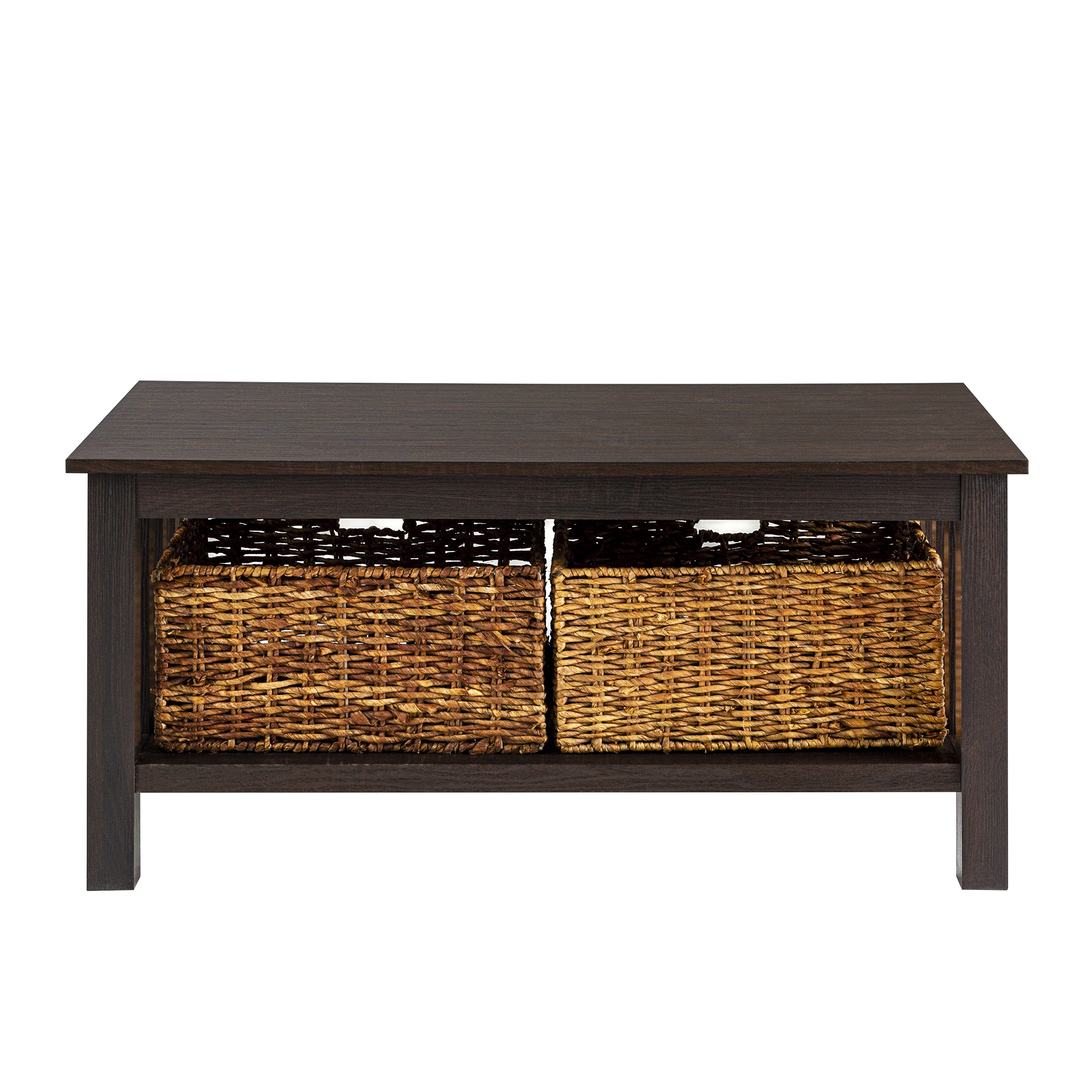 Mission Storage Coffee Table with Baskets - Espresso - Image 3