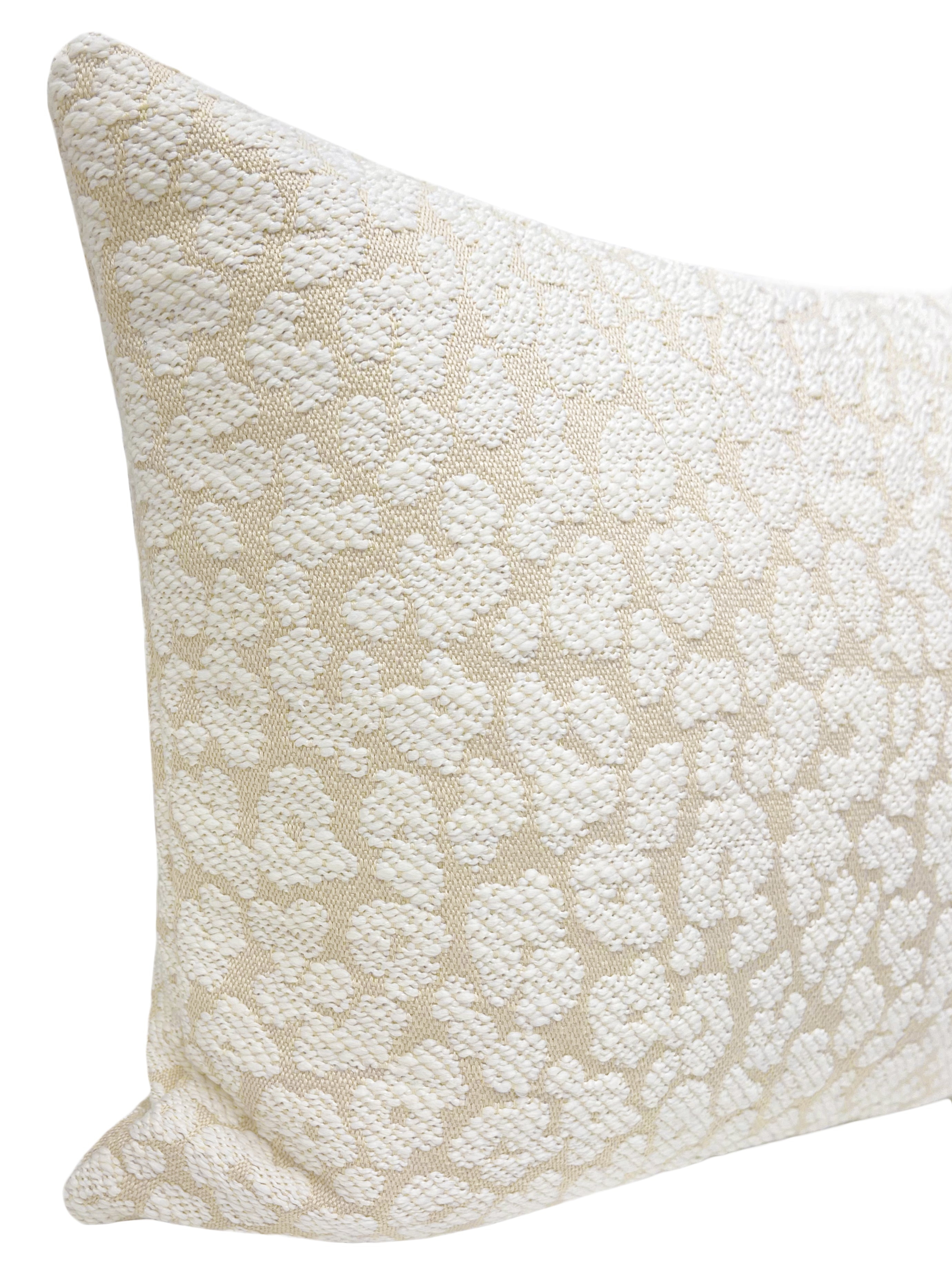 THE XL LUMBAR :: LEOPARD CHENILLE // NATURAL - 14" X 48" - Image 4