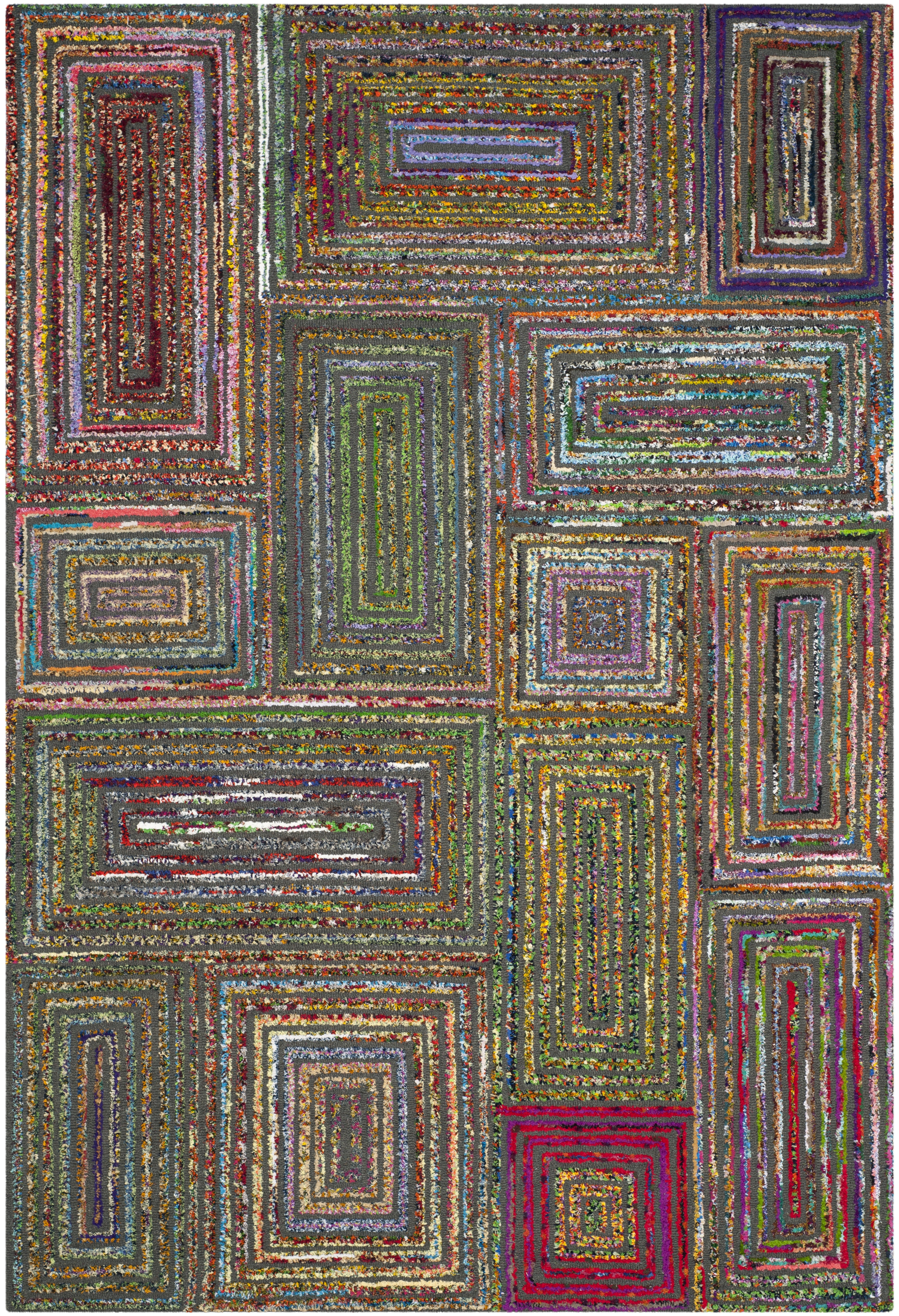 Arlo Home Hand Tufted Area Rug, NAN609A, Charcoal,  4' X 6' - Image 0