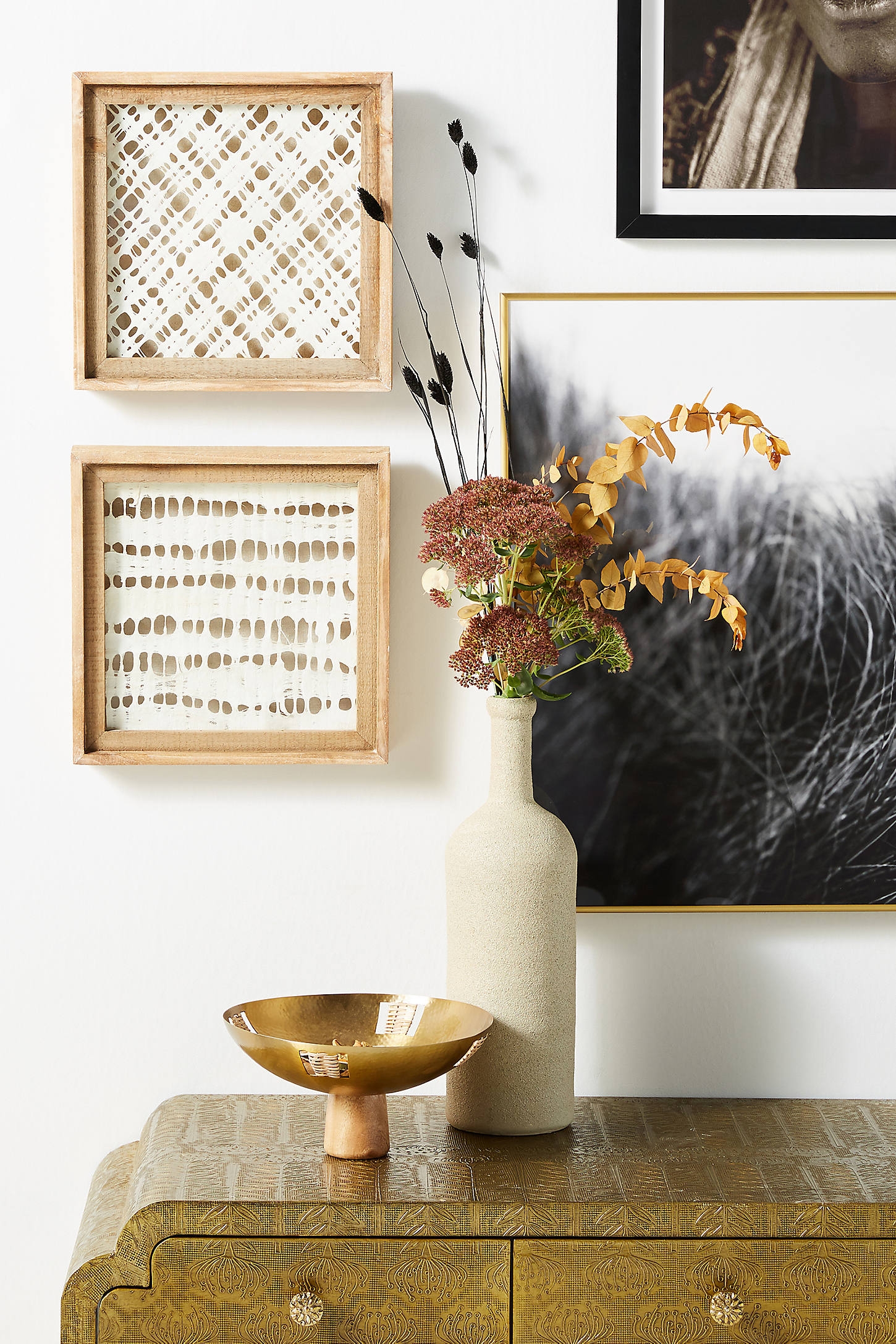 Paper and Wood Wall Art By Anthropologie in White - Image 1