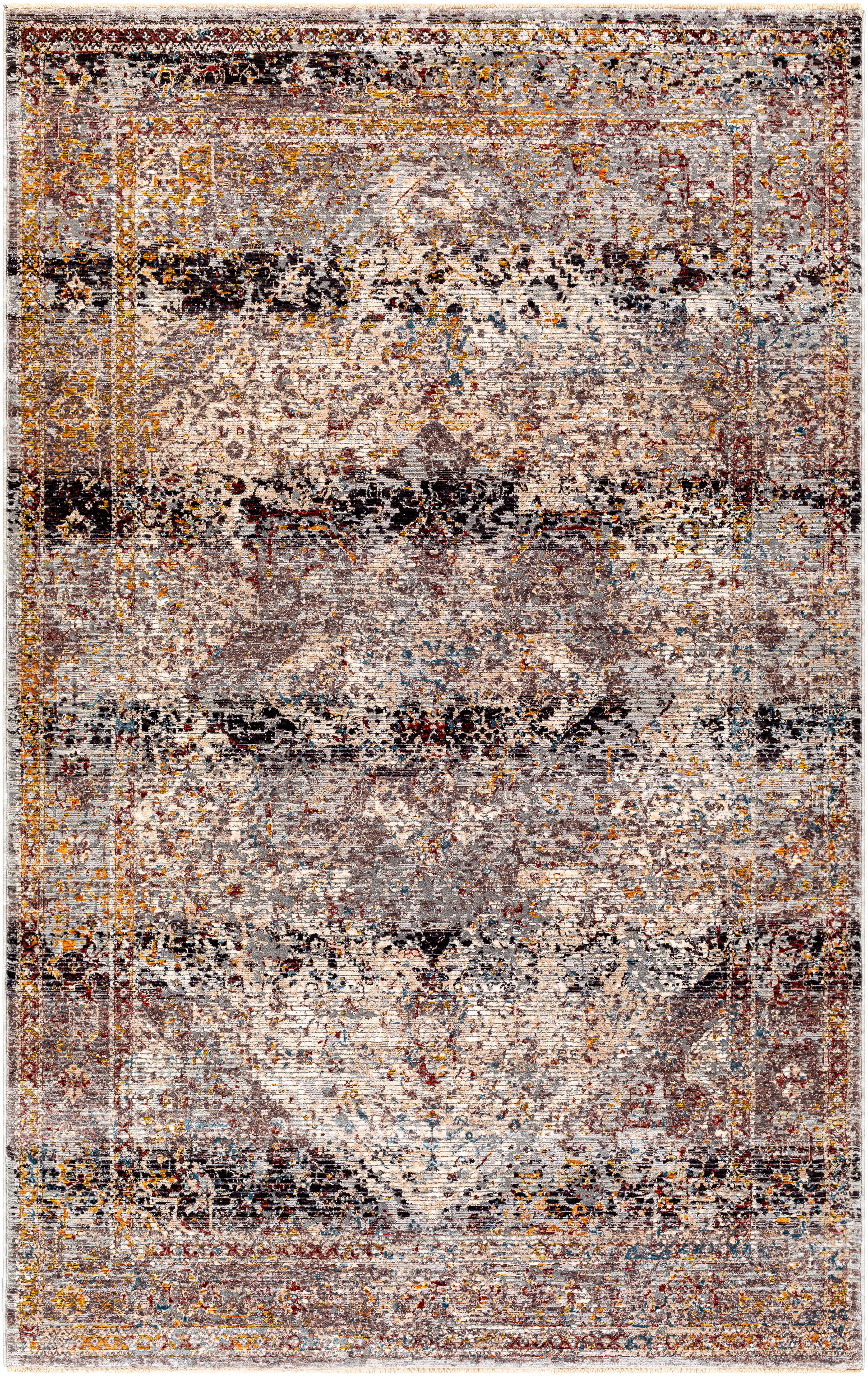 Arya Brown Indoor 8'10" x 12'10" Machine Woven Rug - Image 0