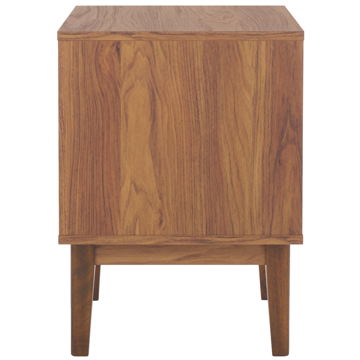 Ceu 1 Drawer Night Stand - Walnut / Gold - Safavieh - Image 6