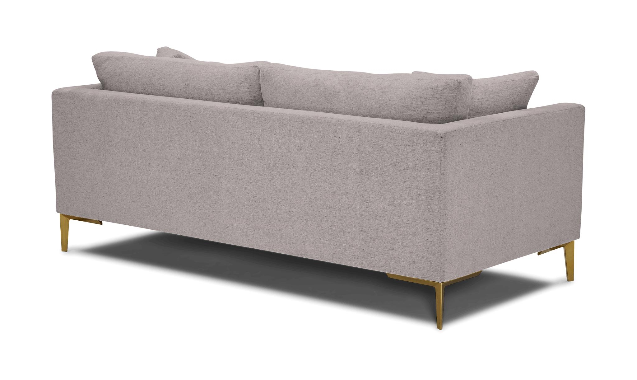 Purple Ainsley Mid Century Modern Sofa - Sunbrella Premier Wisteria - Image 3