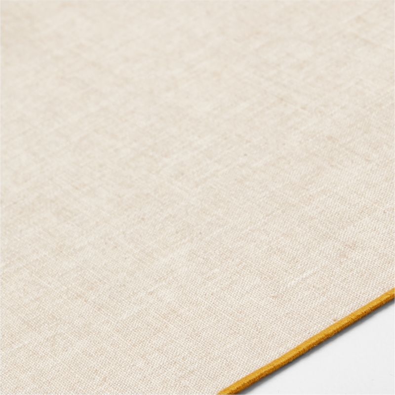 Elevated Linen Easy Care Yellow Placemat - Image 1