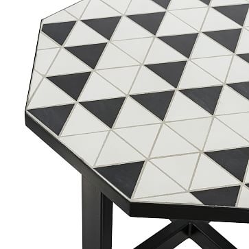 Black & White Tile Outdoor Coffee Table - Image 3