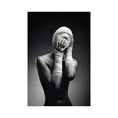 Woman in Bandages by Johan Swanepoel - Wrapped Canvas Photograph Print - Image 0