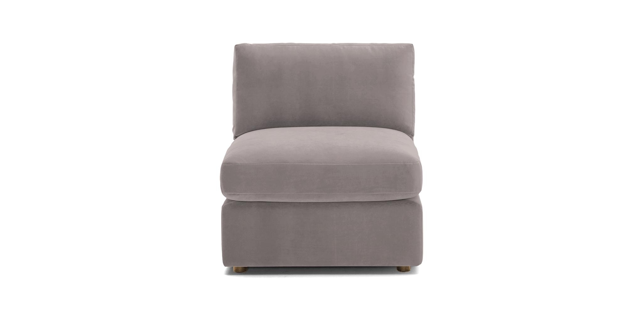 Purple Daya Mid Century Modern Armless Chair - Sunbrella Premier Wisteria - Image 0