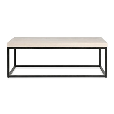 Brayton 52" Rectangular Coffee Table White Wash - Image 0