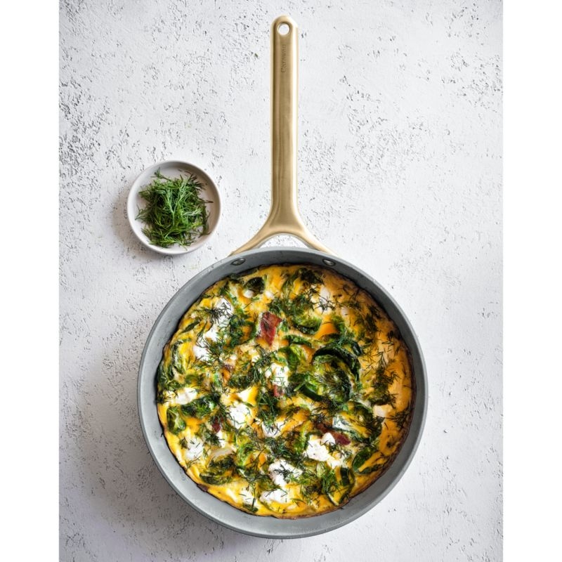 Caraway ® Graphite Ceramic Non-Stick 12-Piece Cookware Set with Gold Hardware - Image 2