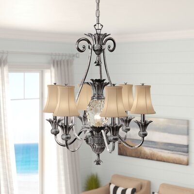 Cerny 7-Light Shaded Classic / Traditional Chandelier - Image 0