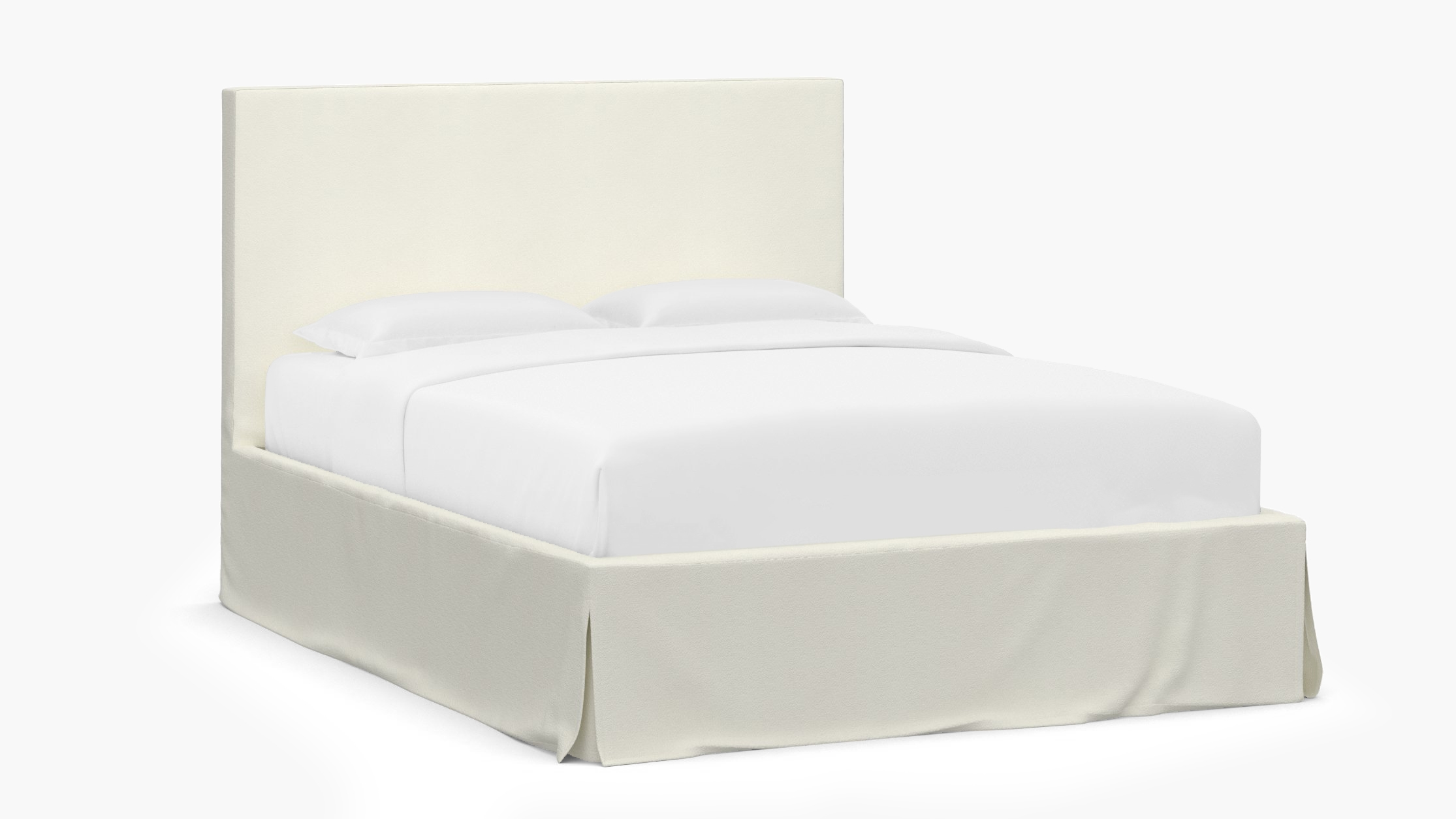 Slipcovered Bed, Sheepskin, Twin - Image 1
