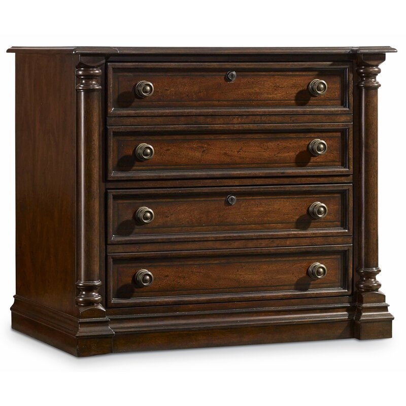 Hooker Furniture Leesburg 4-Drawer Lateral Filing Cabinet - Image 0