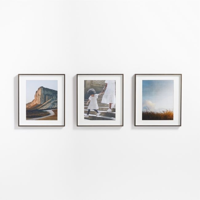 3-Piece Brushed Antique Bronze 11x14 Gallery Wall Frame Set - Image 0