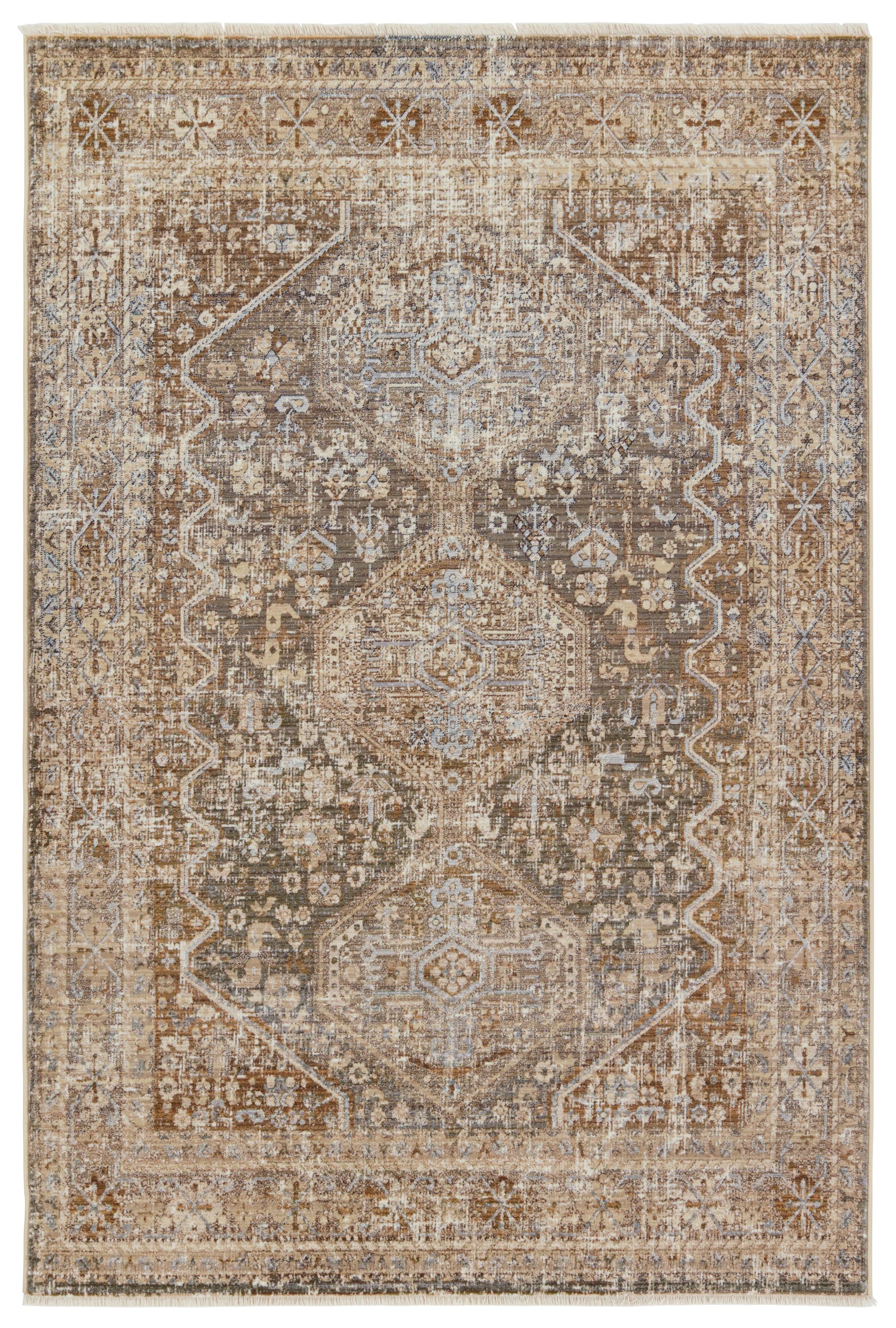 Vibe by Zakaria Medallion Tan/Taupe Area Rug (5'X8') - Image 0