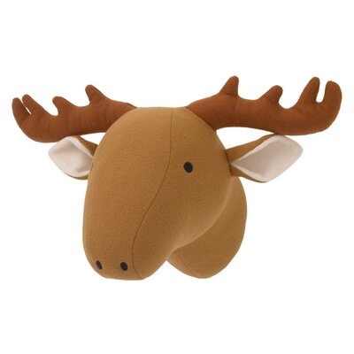 Plush Head Moose Faux Taxidermy - Image 0