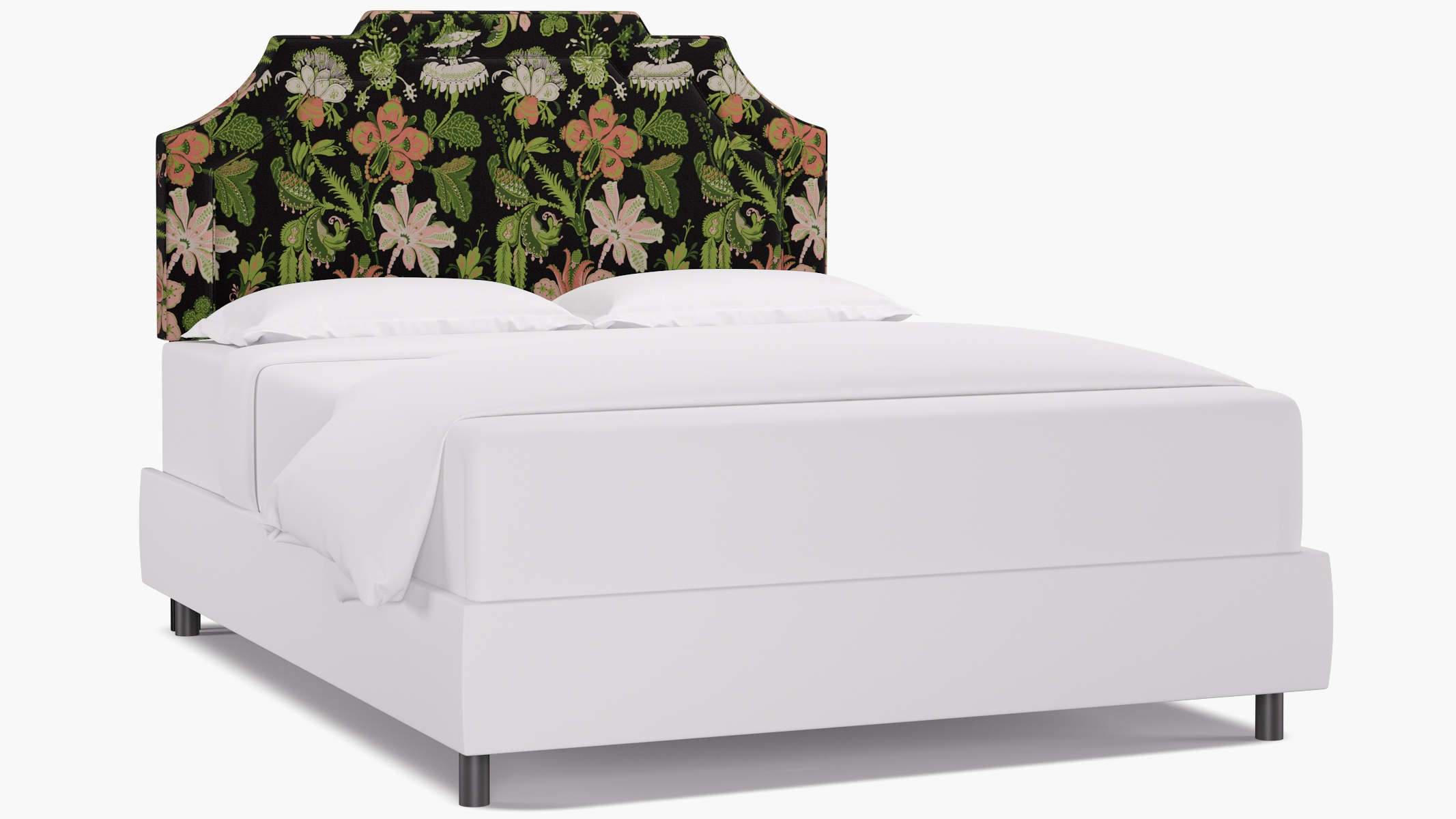 Art Deco Headboard, Coral Onyx Rossetta, Queen - Image 0