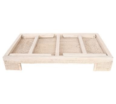 Tava Rattan Serving Tray with Stand - Honey - Image 5