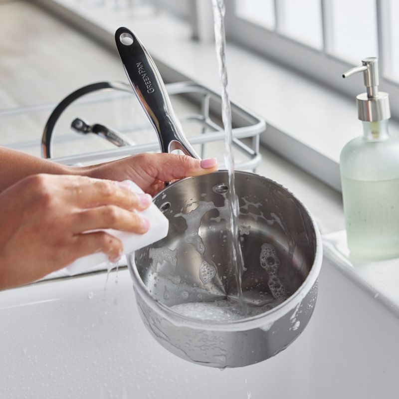 GreenPan™ Valencia Pro Stainless Steel 1.66-Qt. Covered Saucepan - Image 4