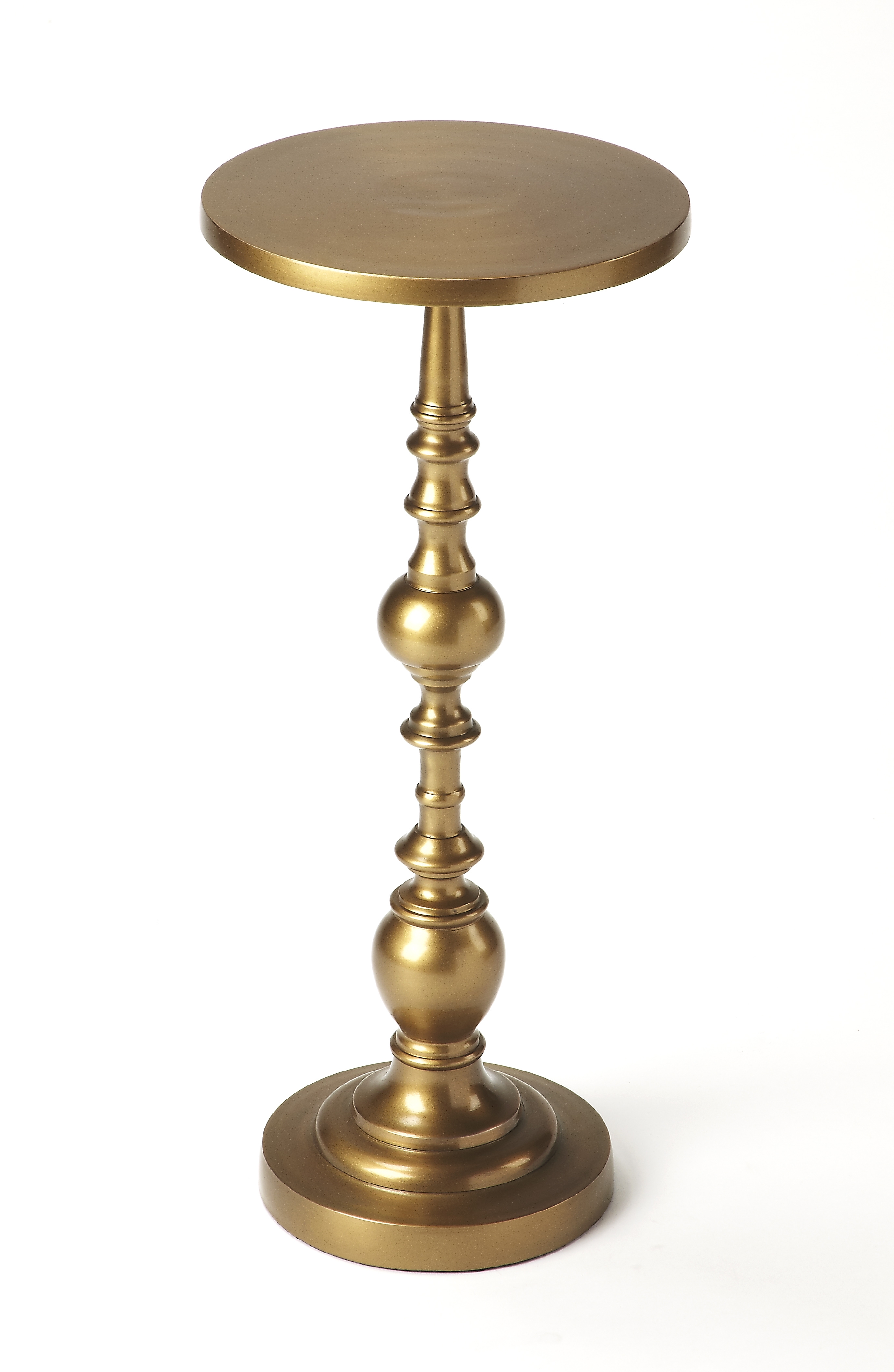 Darien Polished Gold Side Table - Image 0