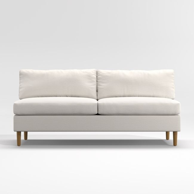Avondale Wood Leg Armless Sofa - Image 0