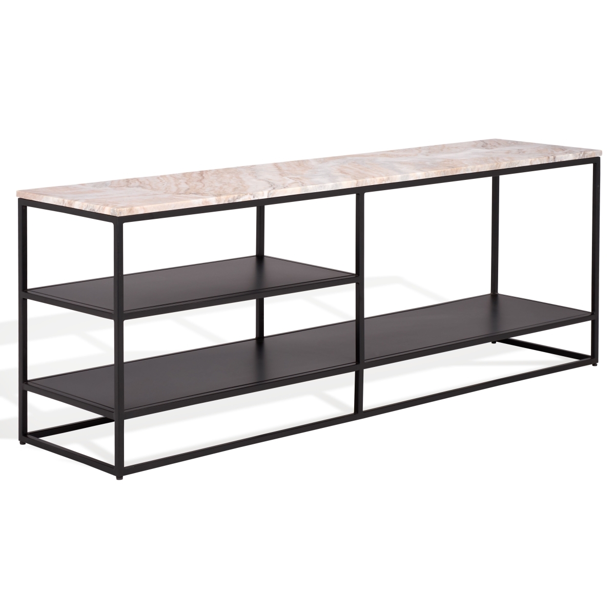 Macklyn Marble Console Table - Light Brown / Black - Image 5