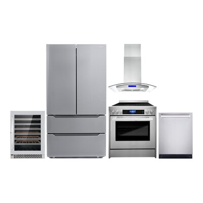 5 Piece Kitchen Package with French Door Refrigerator - Image 0