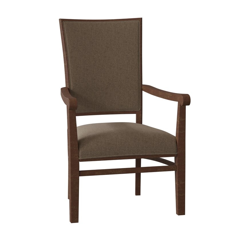 Fairfield Chair Plymouth Upholstered King Louis back Arm Chair - Image 0