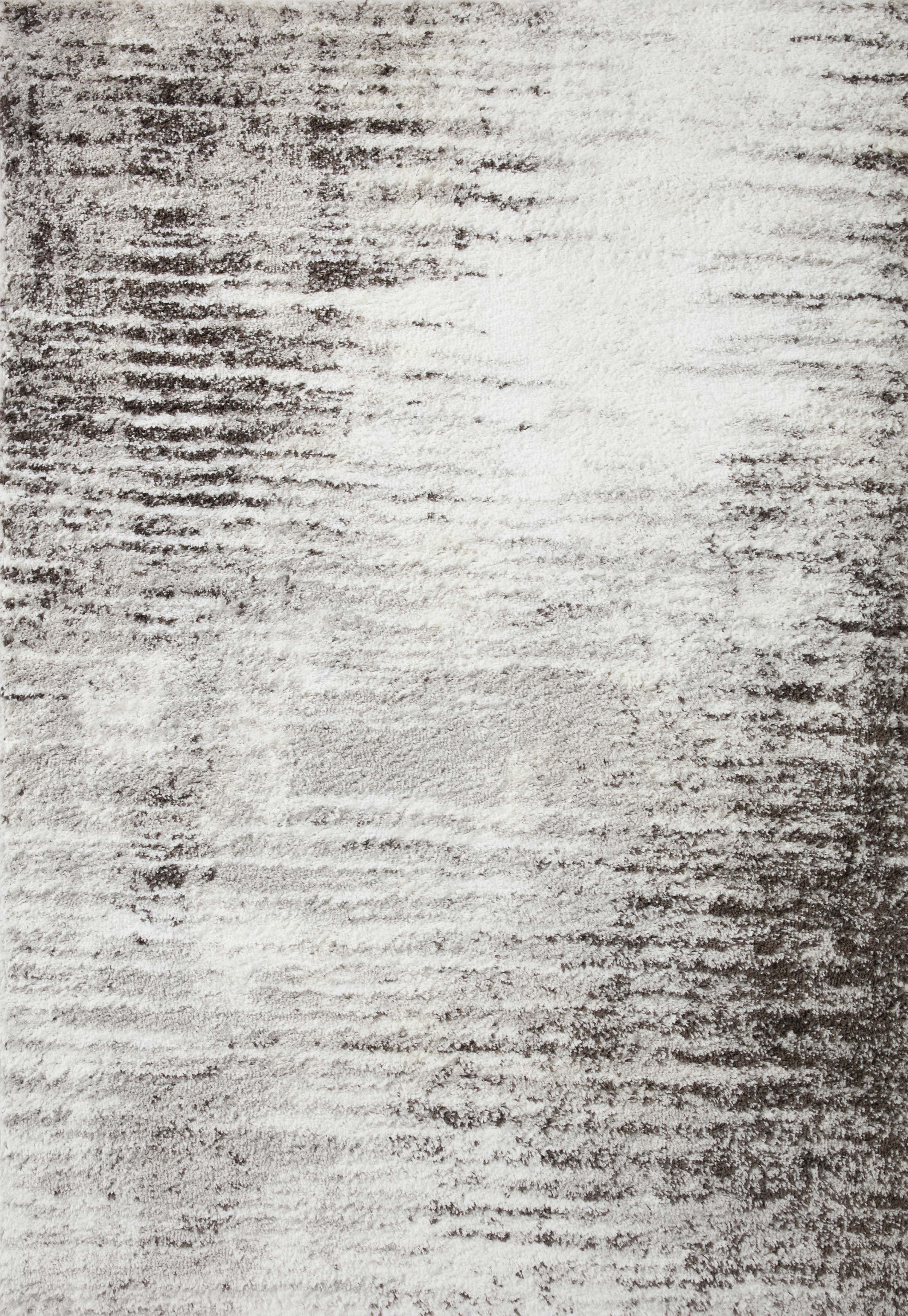 Loloi Bliss Shag Grey / Cream 2'-7" x 12'-0" - Image 0