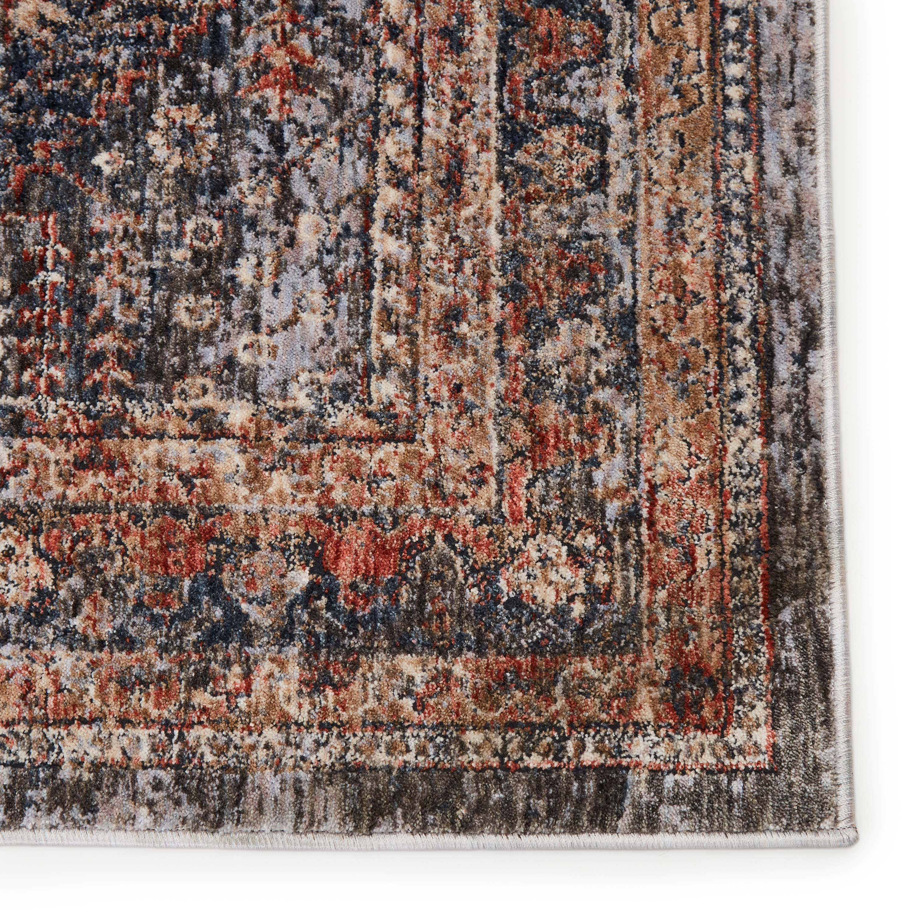 Vibe by Rhosyn Tribal Blue/ Red Area Rug (7'10"X9'9") - Image 3