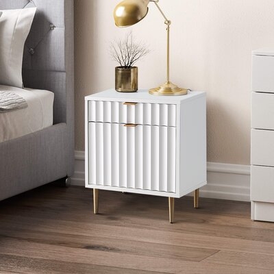 Celipu 1-Drawer Nightstand, White - Image 2