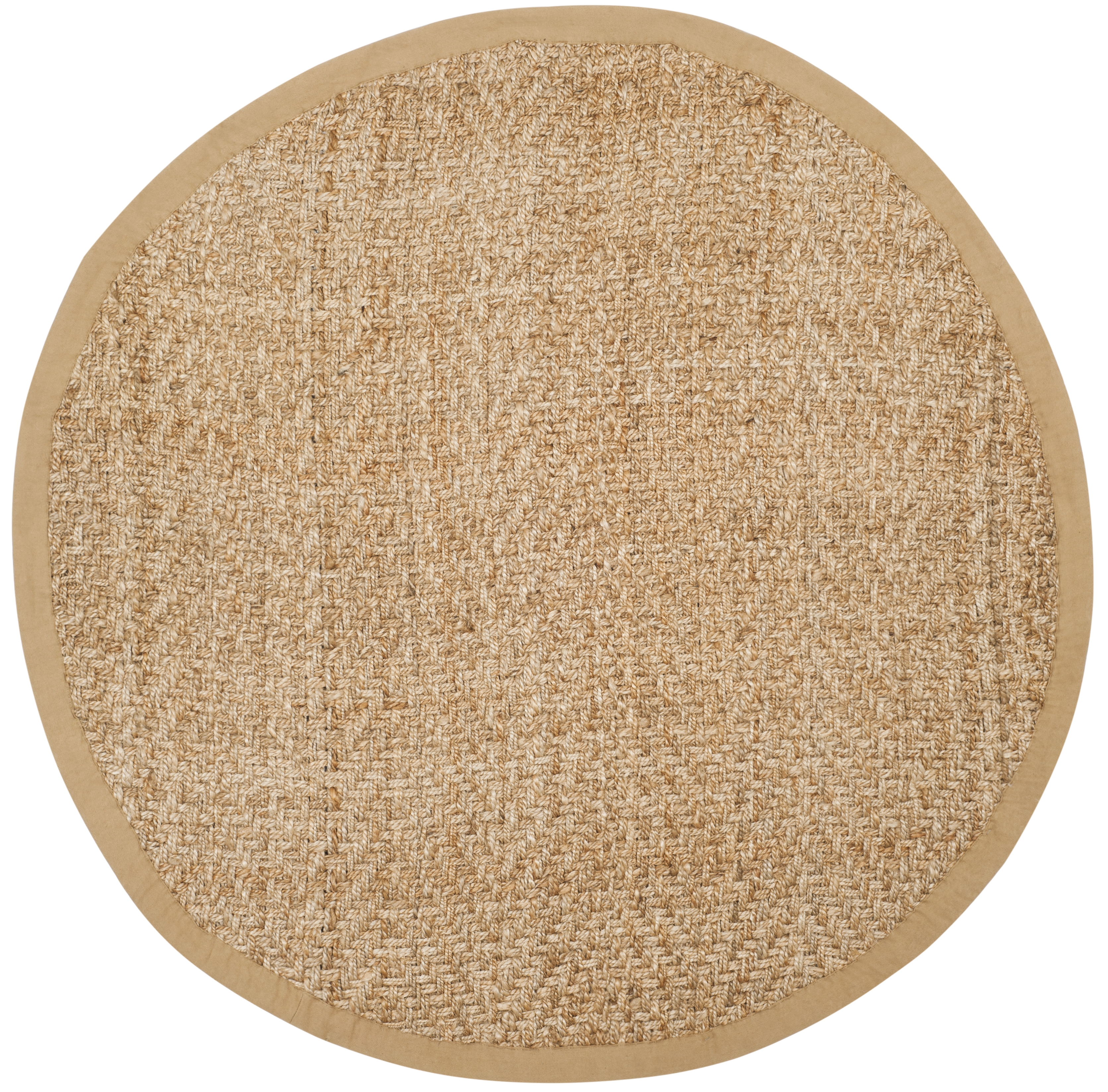 Arlo Home Hand Woven Area Rug, NF265A, Natural,  8' X 8' Round - Image 0