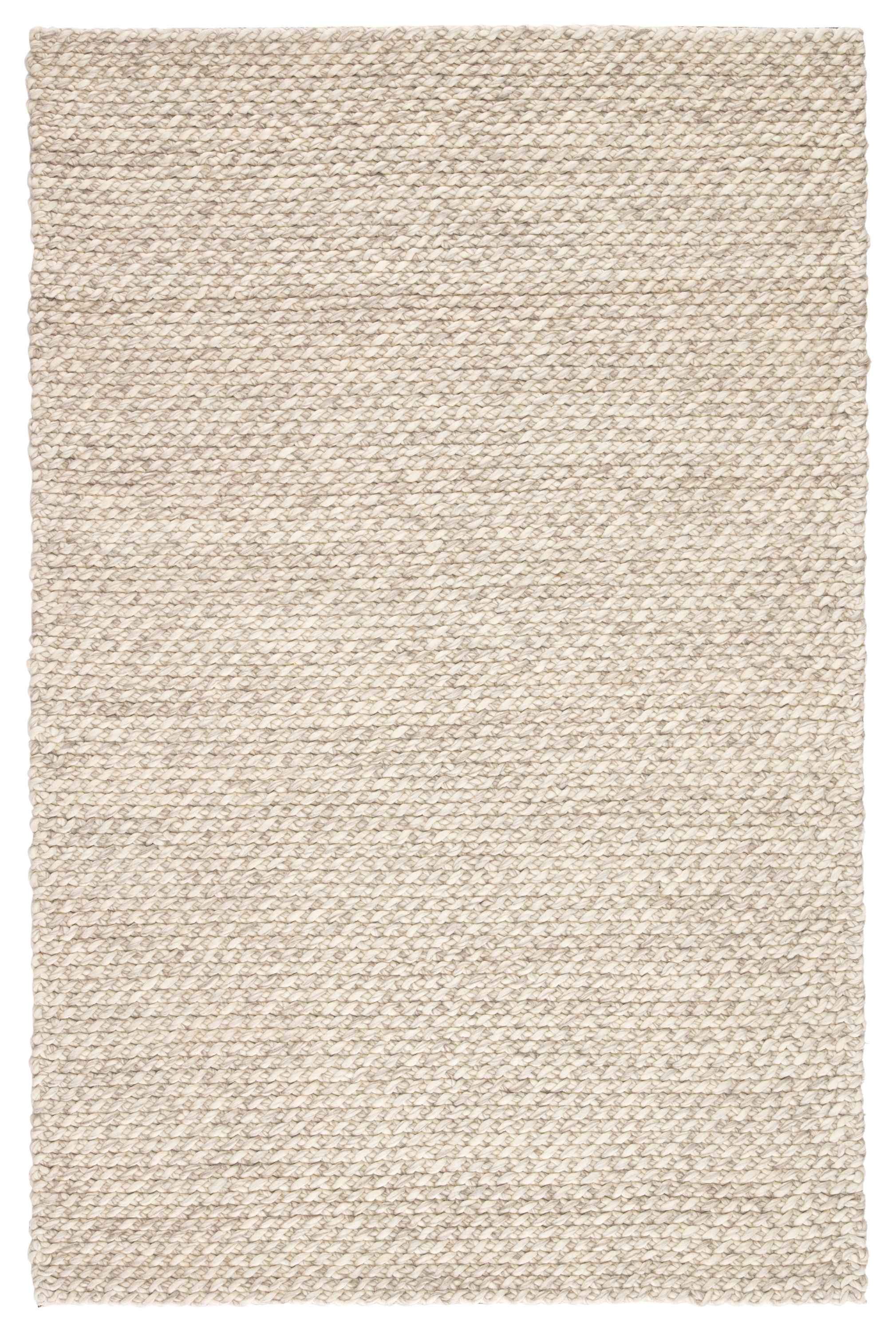Alta Handmade Solid Gray/ White Area Rug (8' X 10') - Image 0