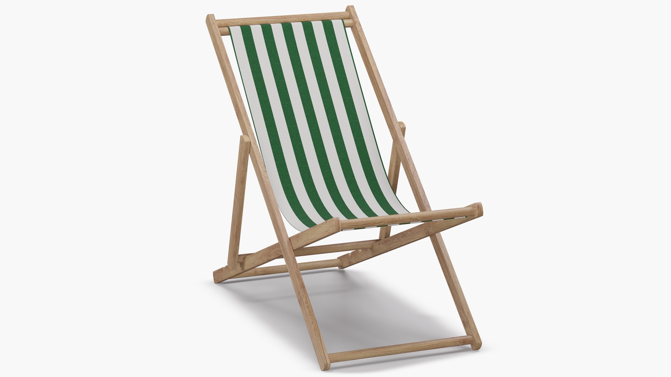 Cabana Chair, Emerald Cabana Stripe - Image 1
