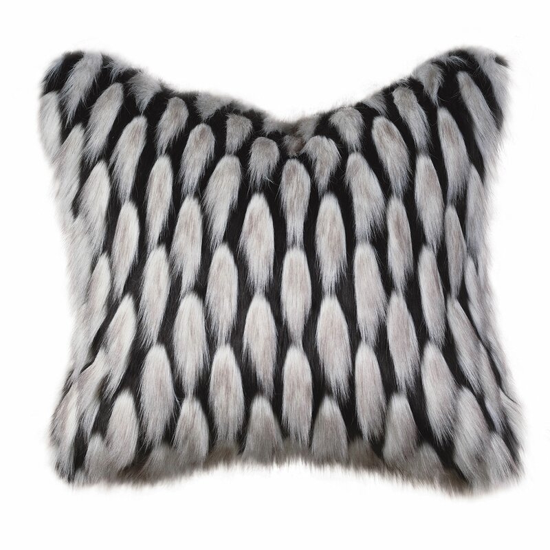 Eastern Accents Sophia Faux Fur Throw Pillow - Image 0
