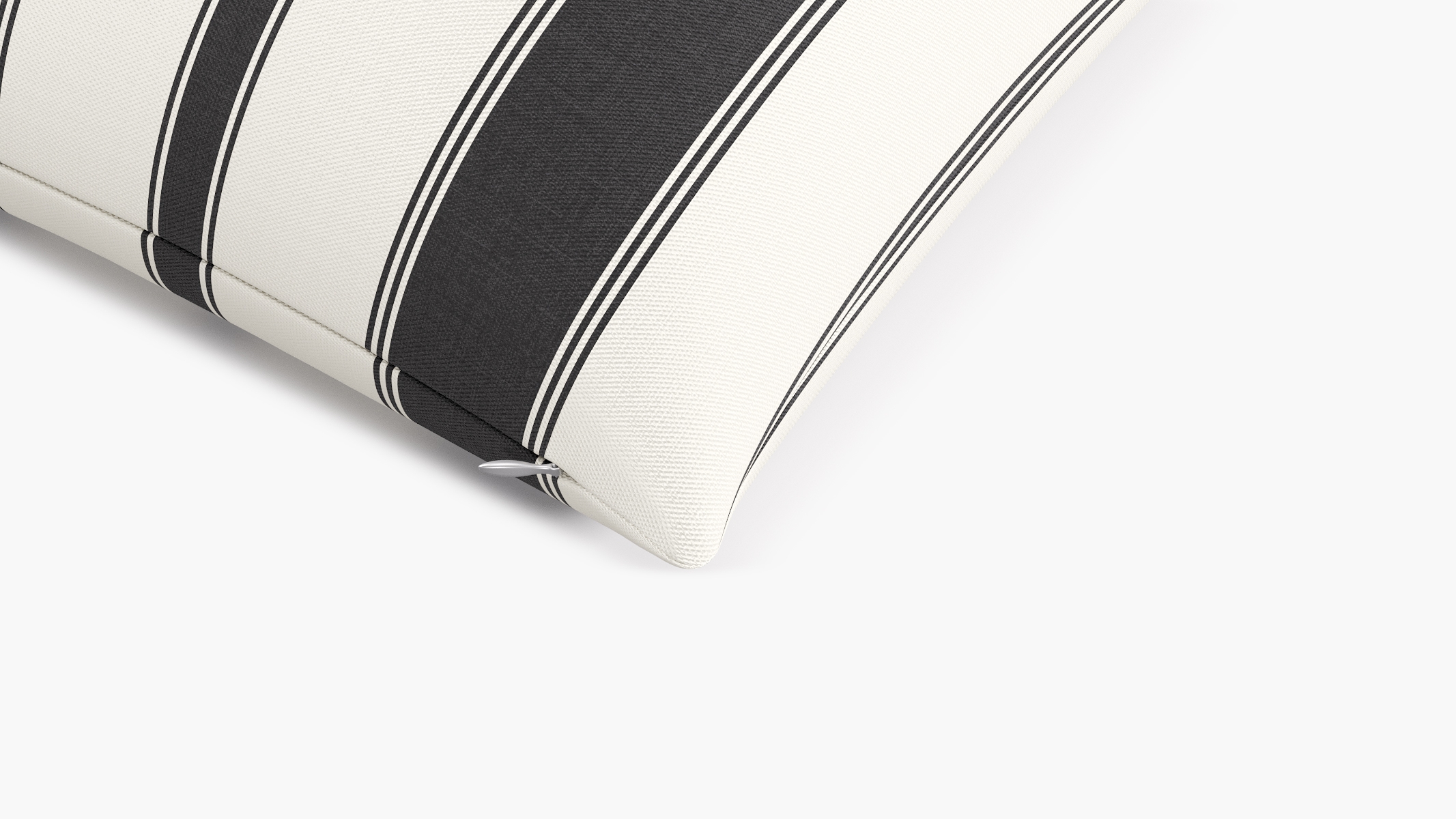Throw Pillow 20", Ink Clarence Stripe, 20" x 20" - Image 1