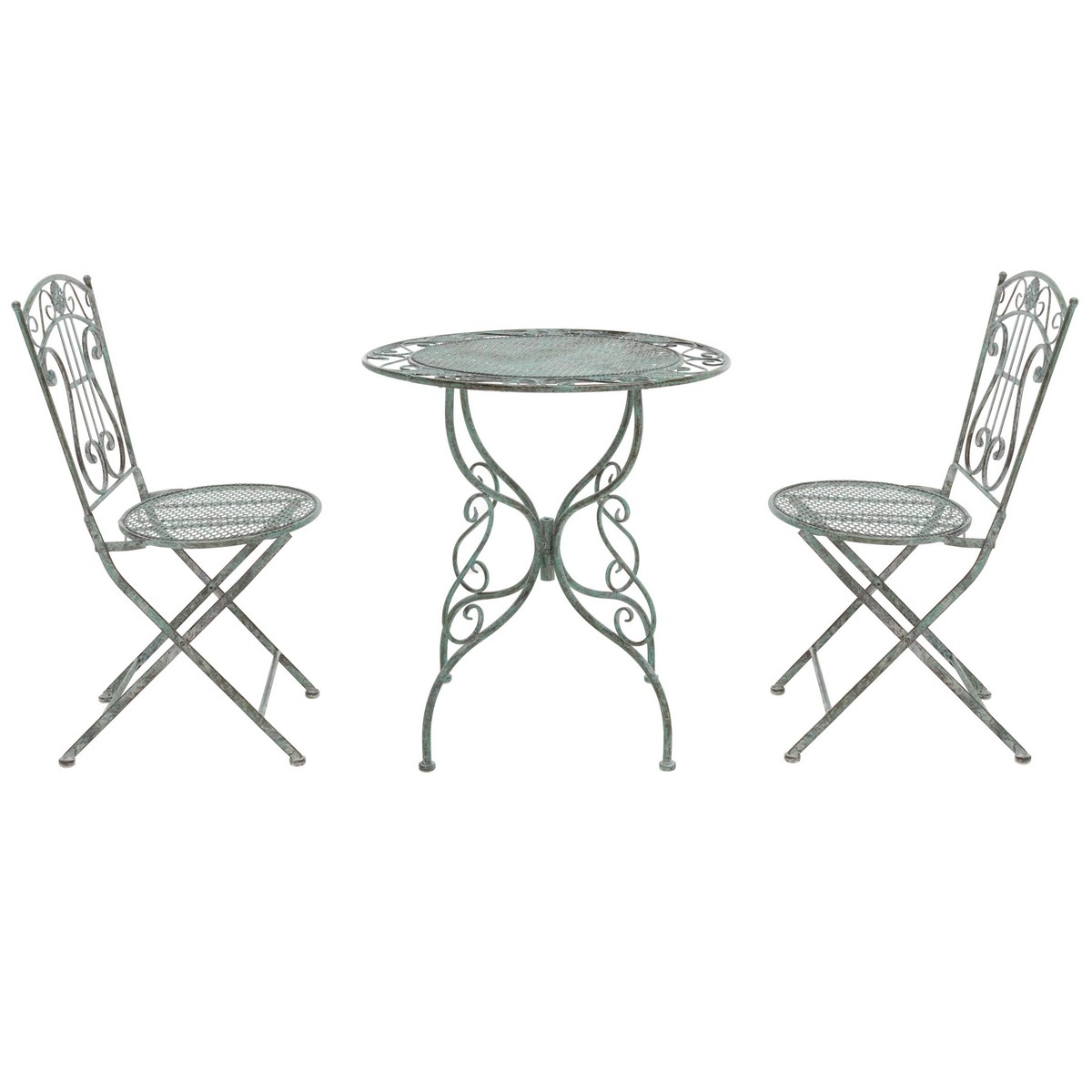 Semly 3 Pcs Bistro - Antique Dark Green - Safavieh - Image 7