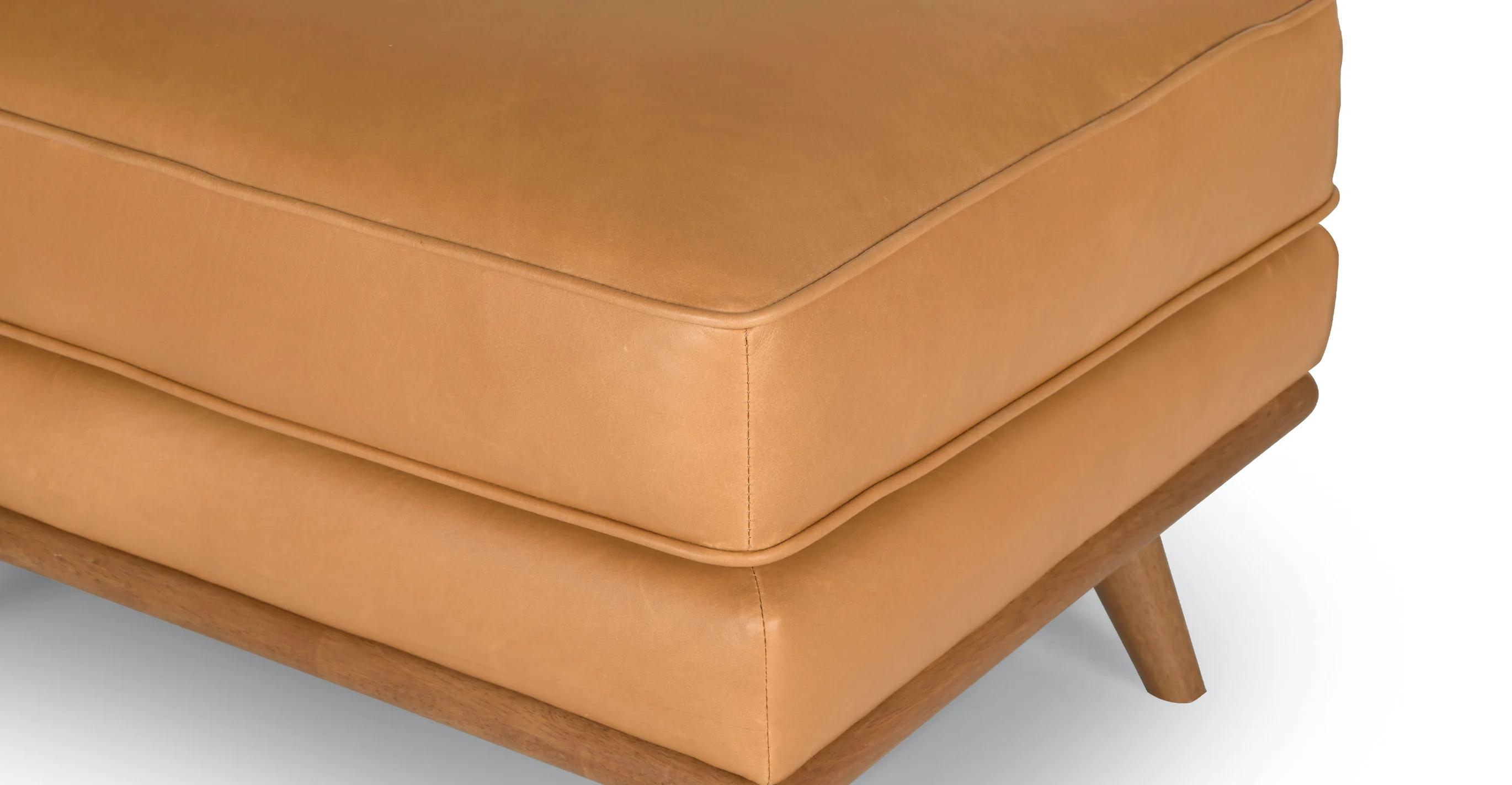 Timber 31" Leather Ottoman - Charme Chocolat - Image 5
