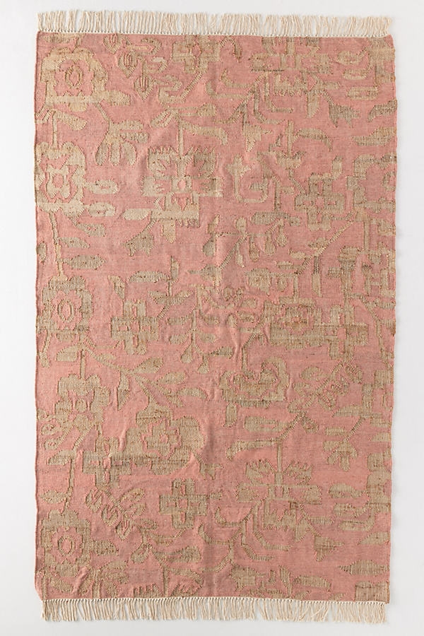 Handwoven Deanna Rug By Anthropologie in Pink Size 8 X 10 - Image 0
