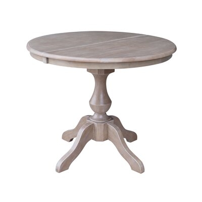 ClipperCover Extendable Solid Wood Rubberwood Dining Table - Image 0