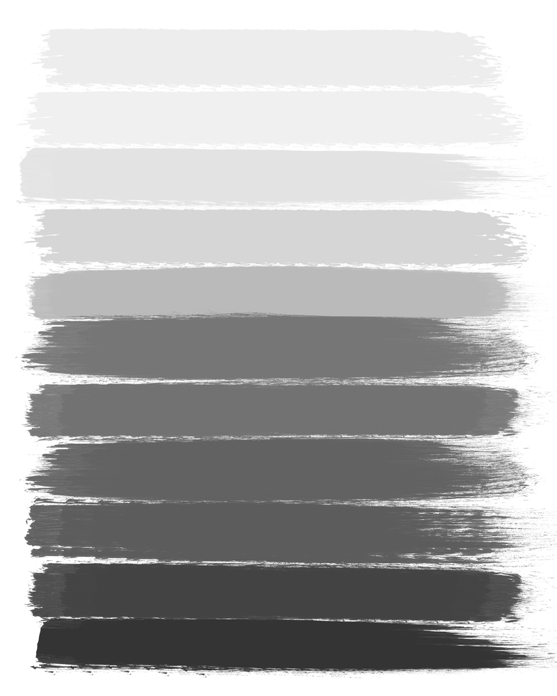 Portia - Black And White Gradient Ombre Brushstroke Painting Minimal Art Decor Throw Pillow by Charlottewinter - Cover (20" x 20") With Pillow Insert - Outdoor Pillow - Image 1