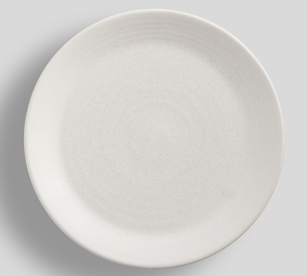 Larkin Reactive Glaze Stoneware Dinner Plates, Set of 4 - Shell White - Image 0