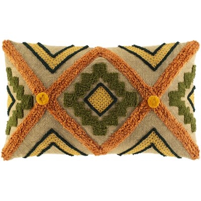 Haney Cotton Geometric Lumbar Pillow Cover - Image 0