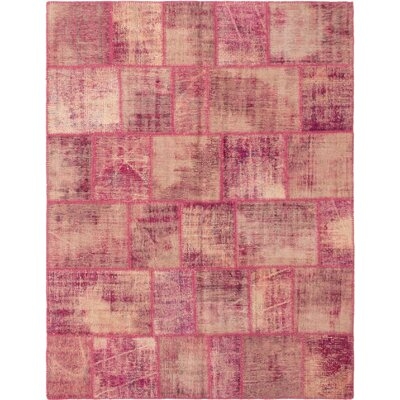 One-of-a-Kind Boltin Hand-Knotted 1980s 5'7" x 7'10" Wool Area Rug in Pink - Image 0