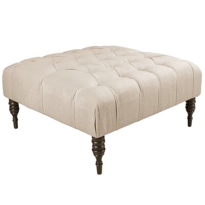 35" Wide Tufted Square Cocktail Ottoman - Image 0