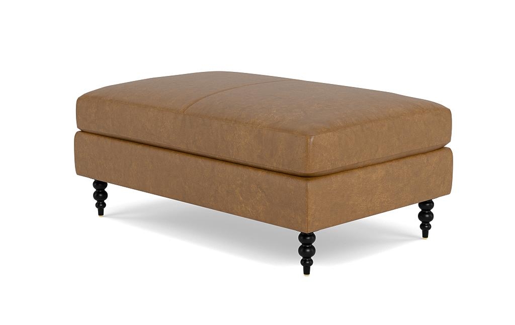 Sloan Leather Ottoman - Image 2